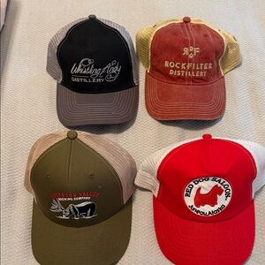 Set of Four Distillery and Brewery Caps